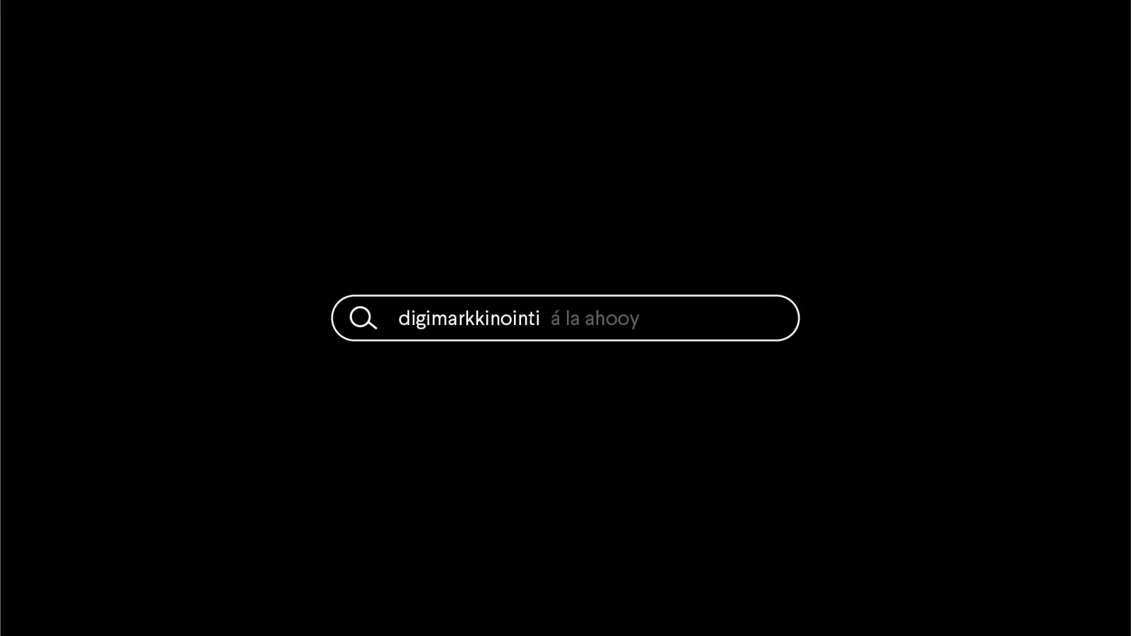 Digimarkkinoinnin prosessi à la Ahooy