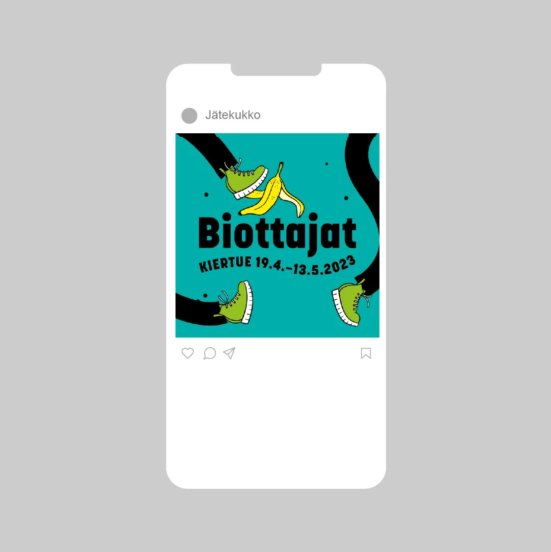 Jätekukko, Biottajat-somekuva