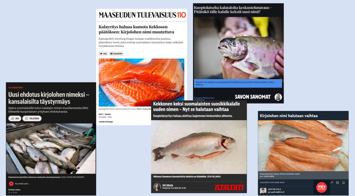 Kalavapriikin medianostot suomenlohesta