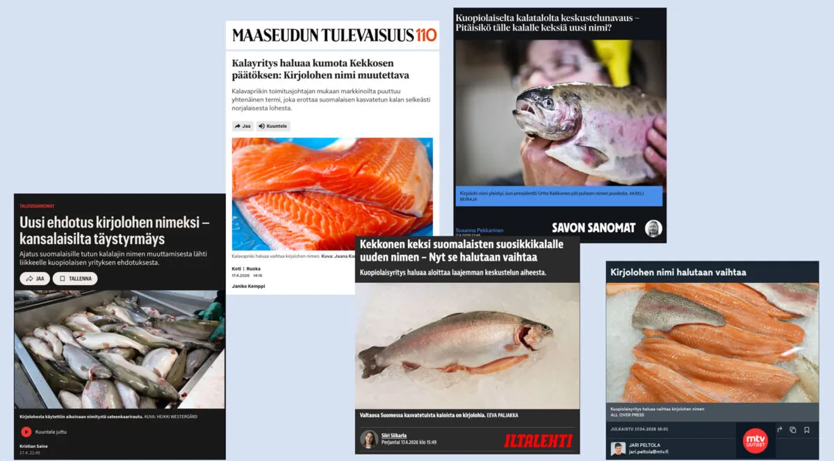 Kalavapriikin medianostot suomenlohesta
